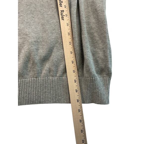 Nautica Men’s 3XL Sweater Big & Tall Quarter Zip Pullover Light Gray NWT - Picture 8 of 12